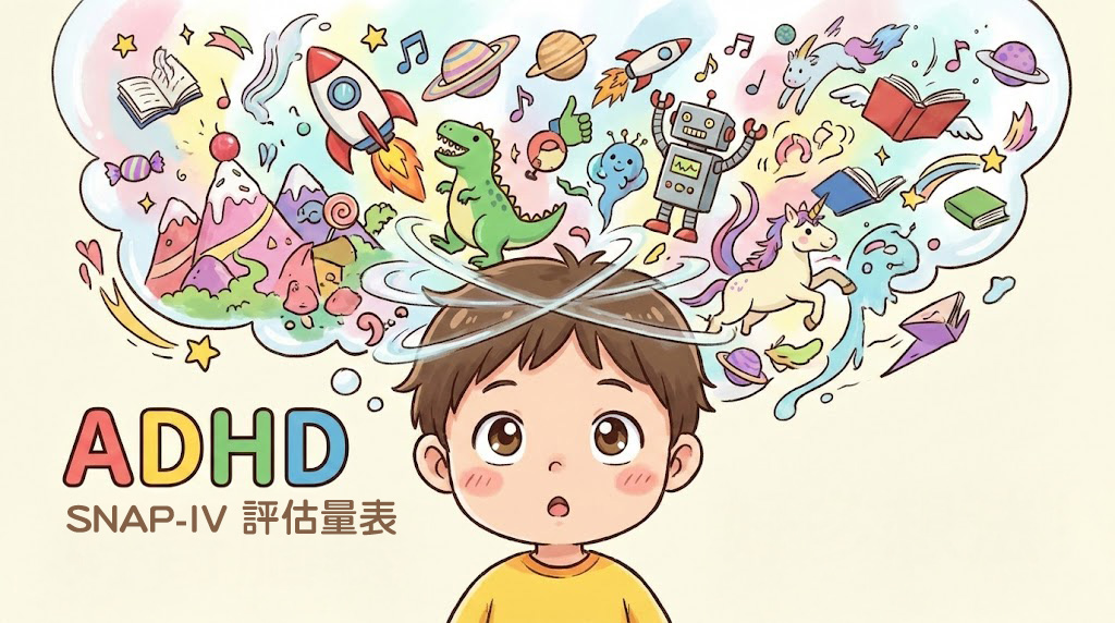 ADHD SNAP-IV 評估量表示意圖