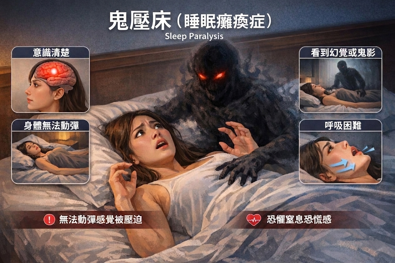 鬼壓床（睡眠癱瘓症）醫學衛教
