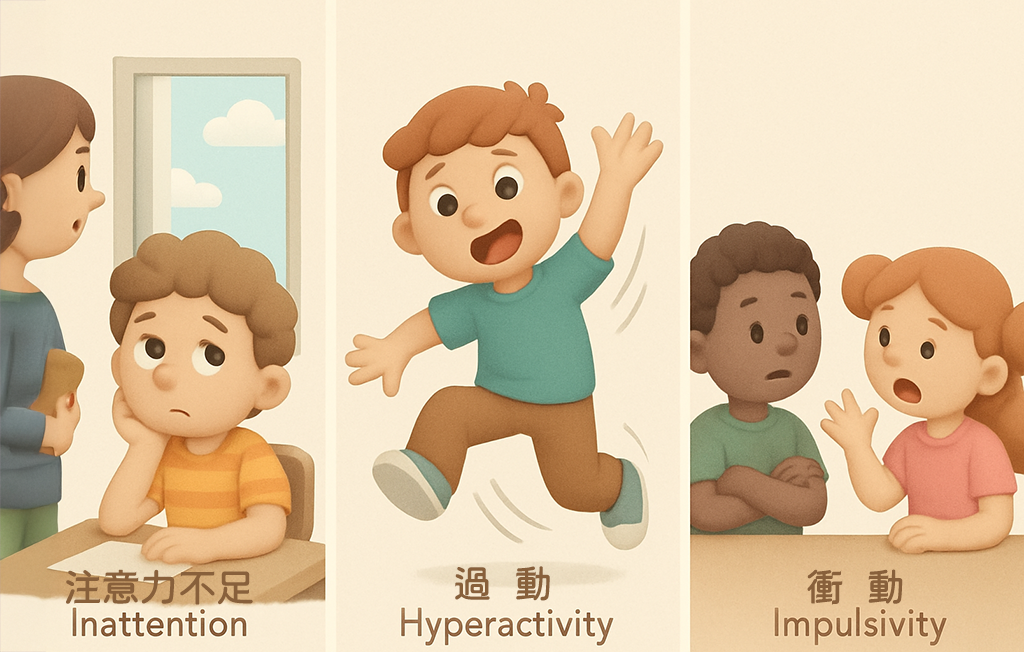 ADHD三大核心症狀